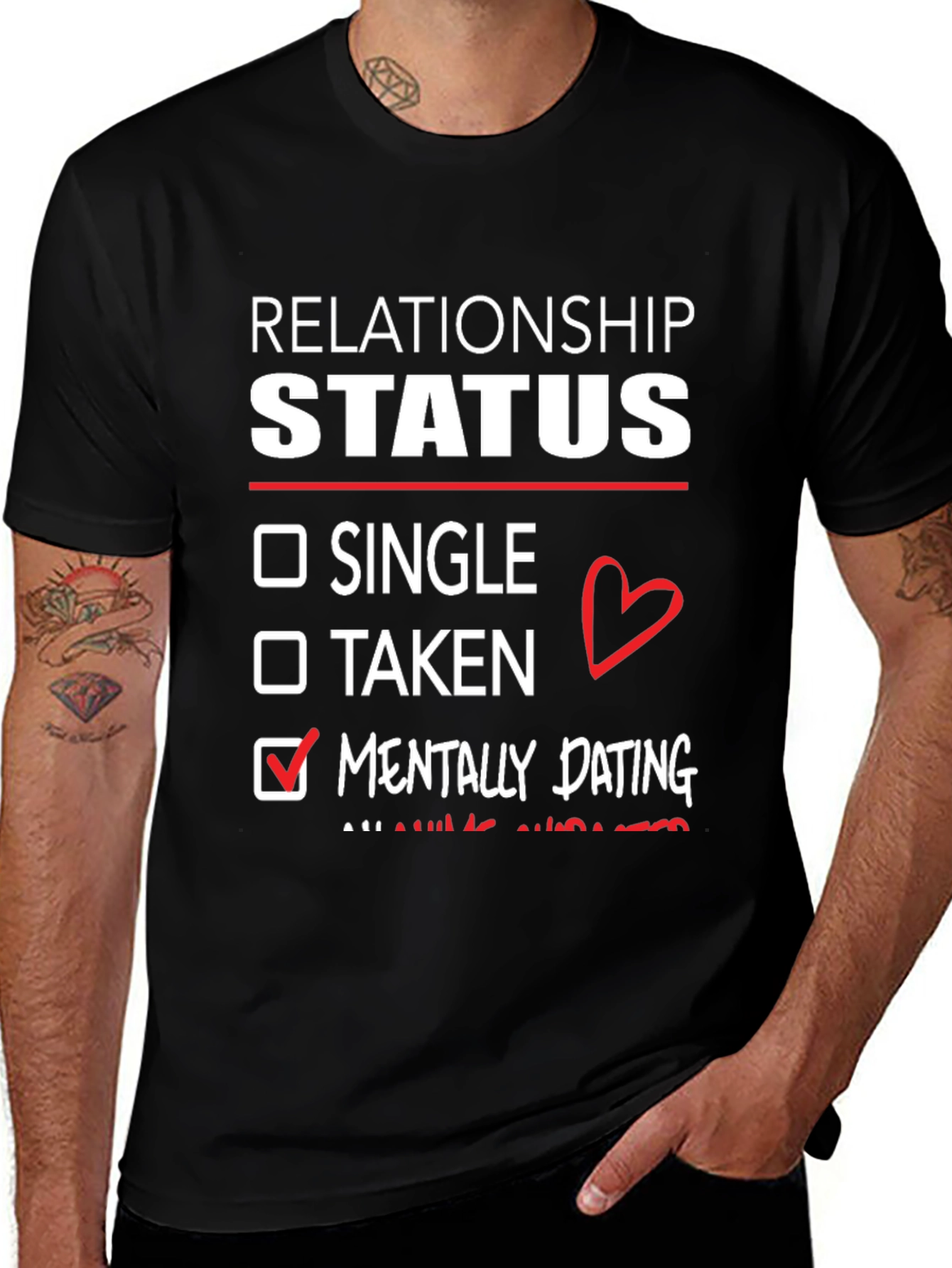Relationship Status Mentally Dating T-Shirt