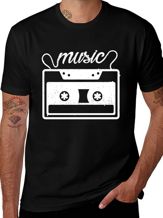 Retro Music Cassette Tape T-Shirt - Vintage Style