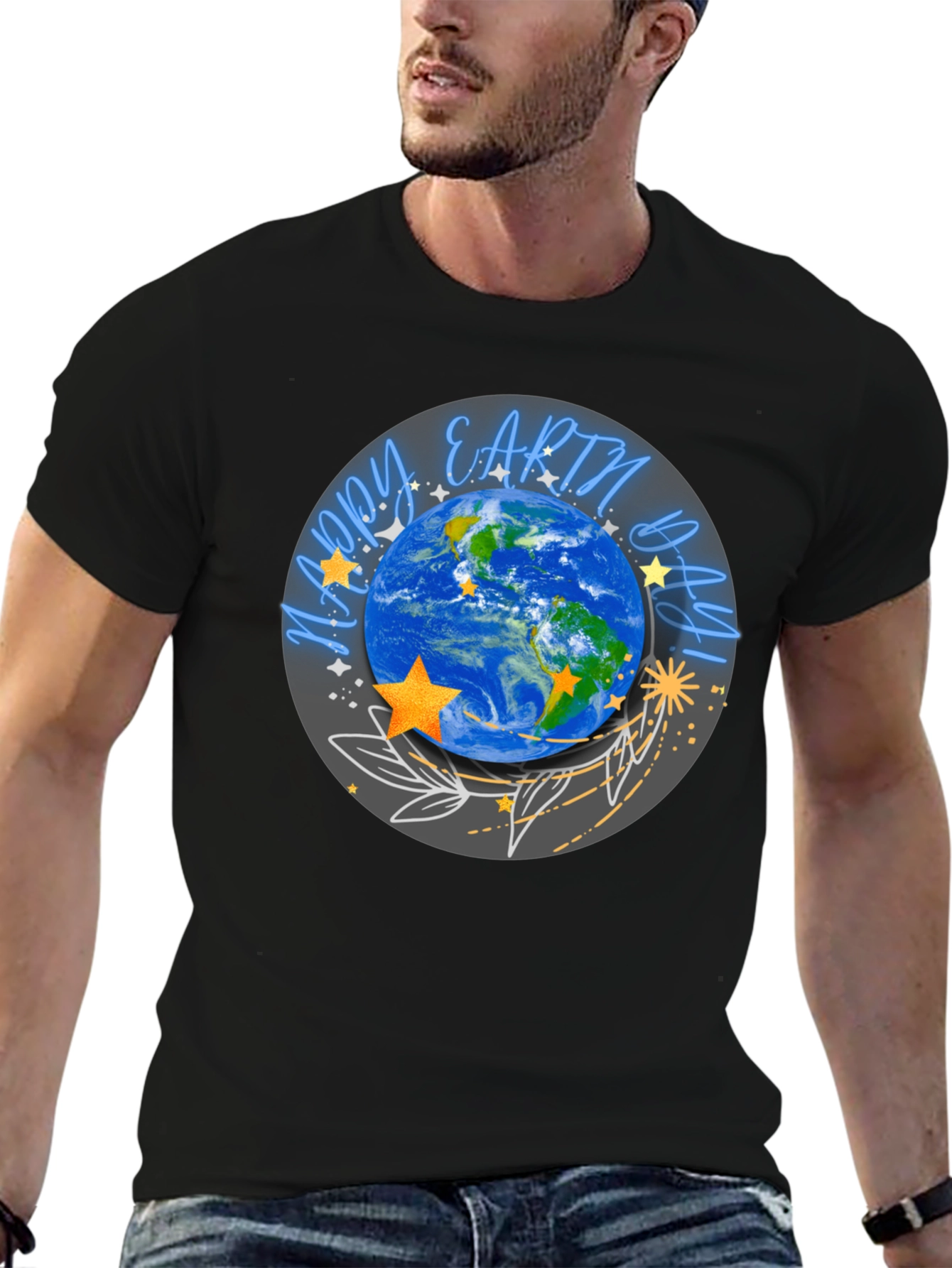 Earth Day Graphic Tee -  Stylish Planet Design