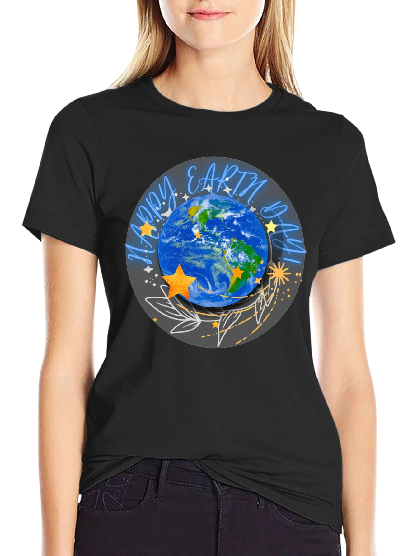 Earth Day Graphic Tee -  Stylish Planet Design
