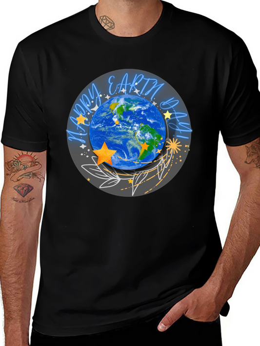 Earth Day Graphic Tee -  Stylish Planet Design