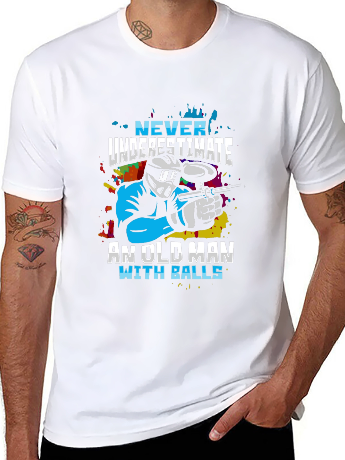 Never Underestimate Old Man T-Shirt