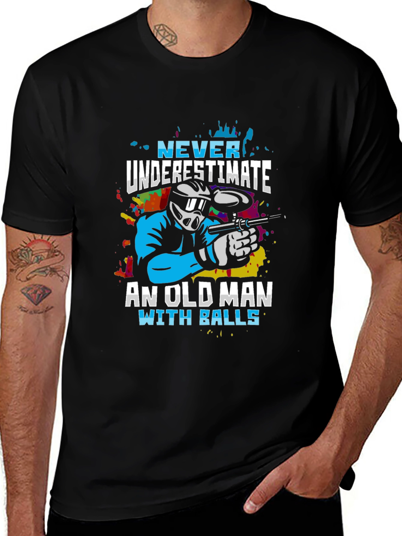 Never Underestimate Old Man T-Shirt