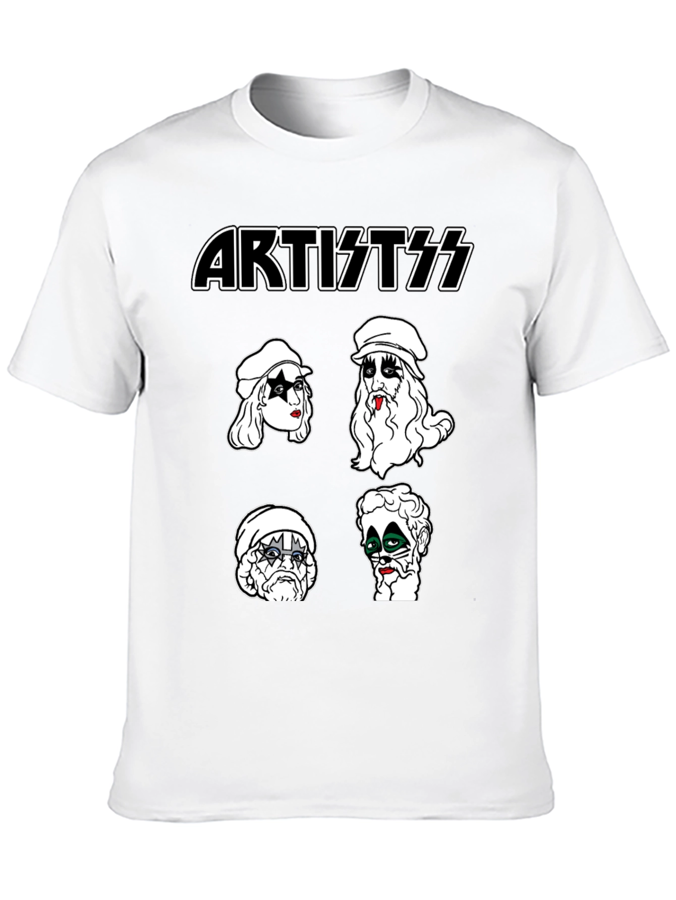 Artist KISS Style Black T-Shirt