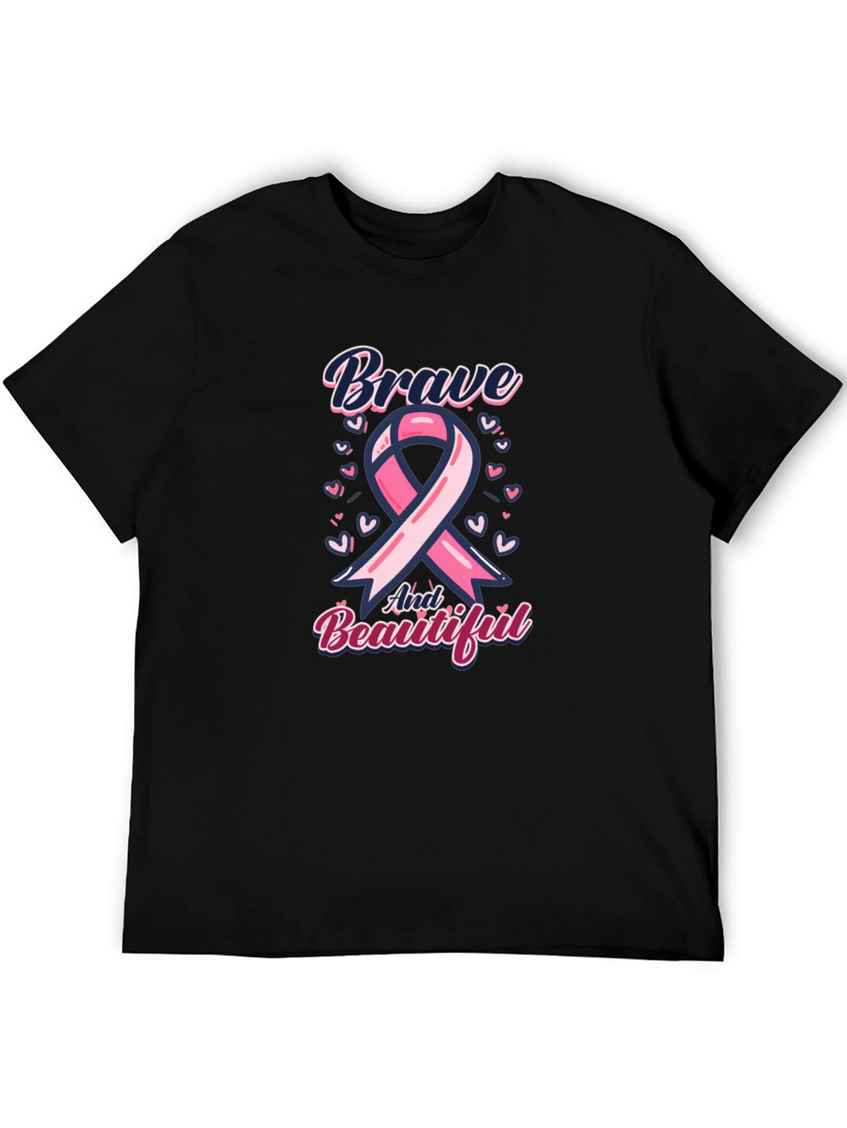 Brave and Beautiful Breast Cancer Awareness T-Shirt