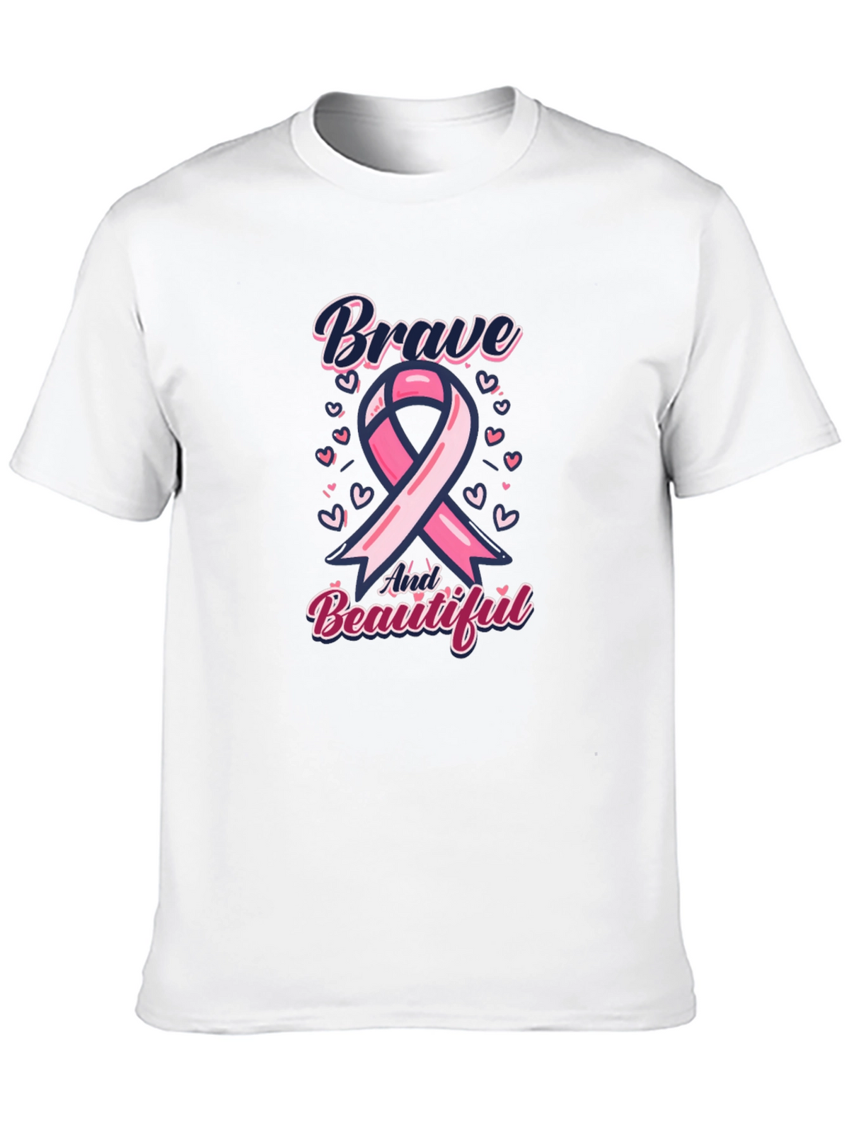 Brave and Beautiful Breast Cancer Awareness T-Shirt