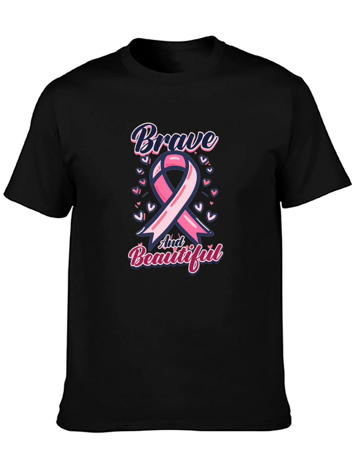 Brave and Beautiful Breast Cancer Awareness T-Shirt