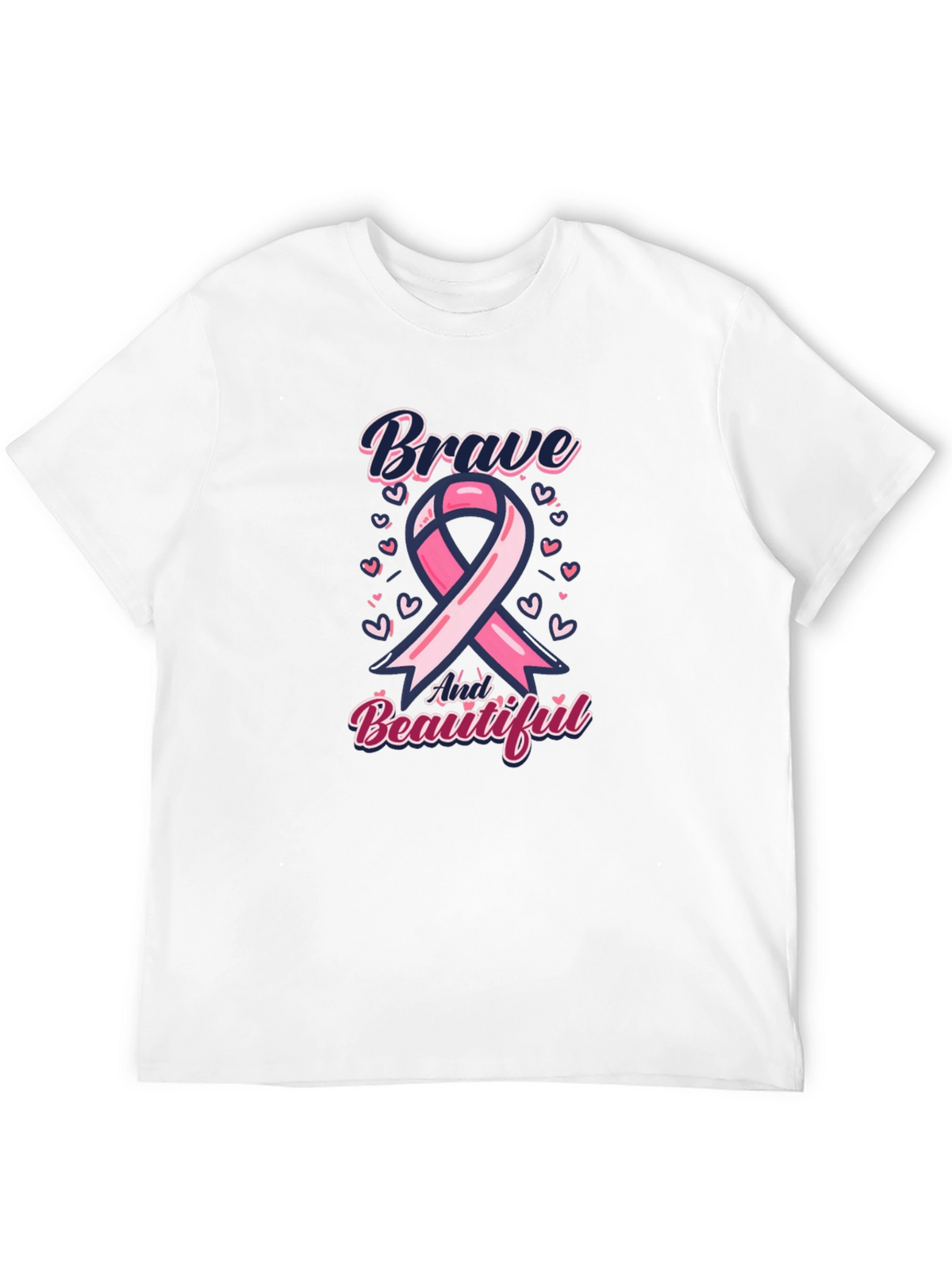 Brave and Beautiful Breast Cancer Awareness T-Shirt