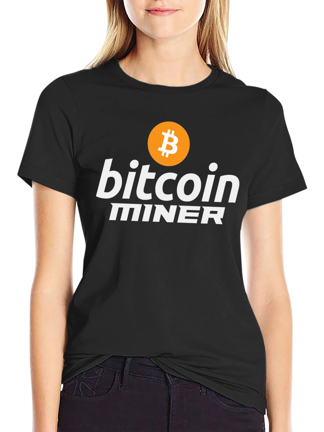 Bitcoin Miner Black T-Shirt