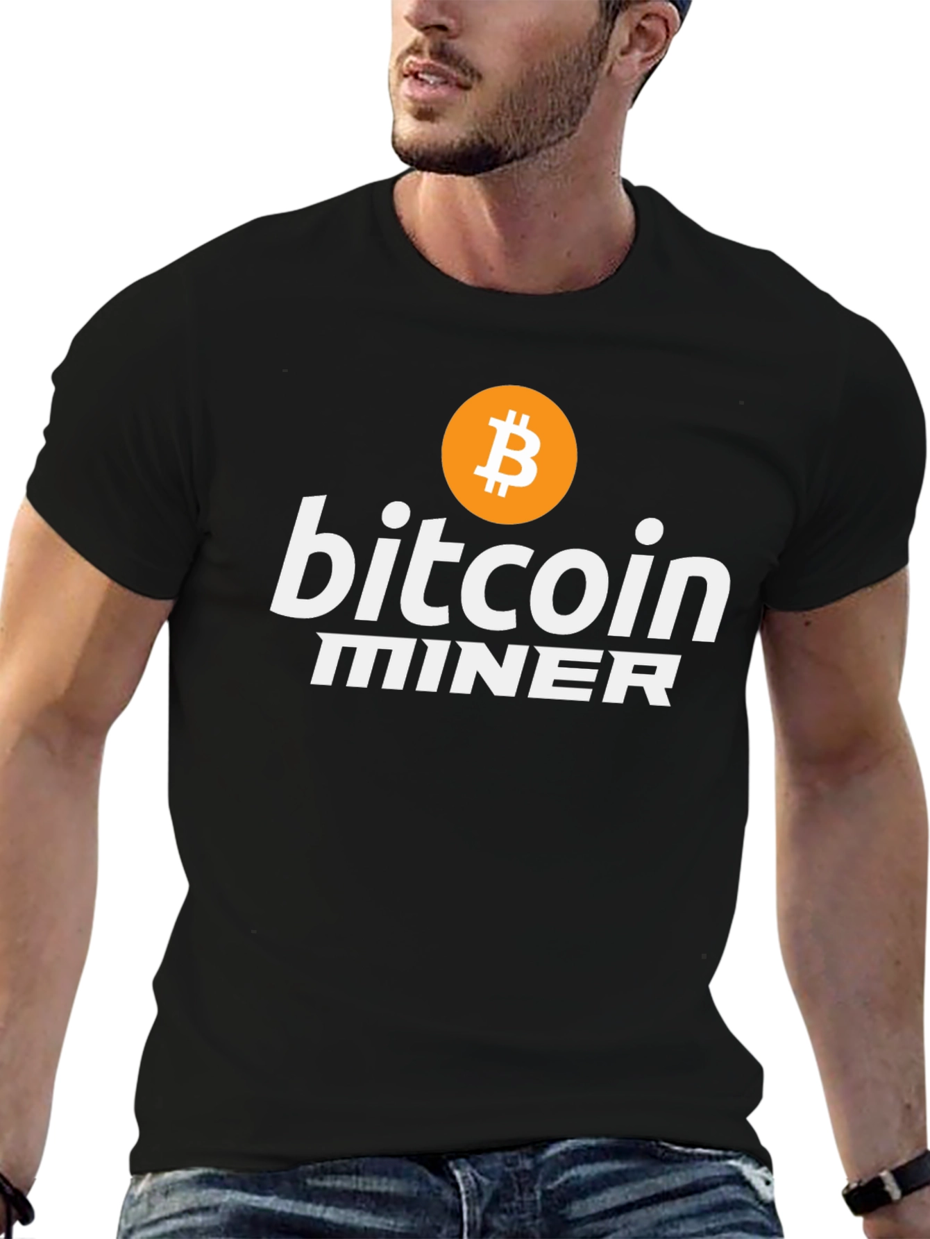 Bitcoin Miner Black T-Shirt