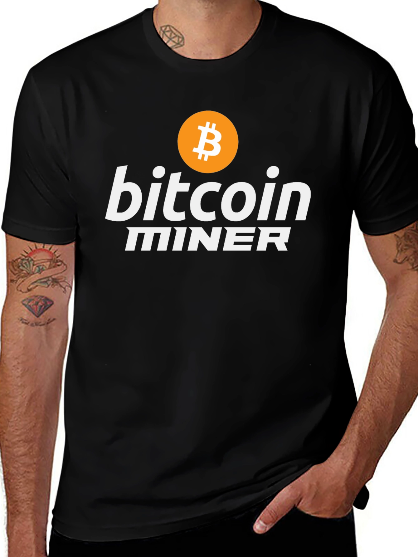 Bitcoin Miner Black T-Shirt