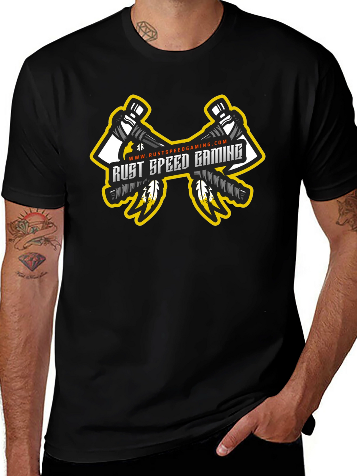 Rust Speed Gaming Black T-Shirt - Gamer Apparel