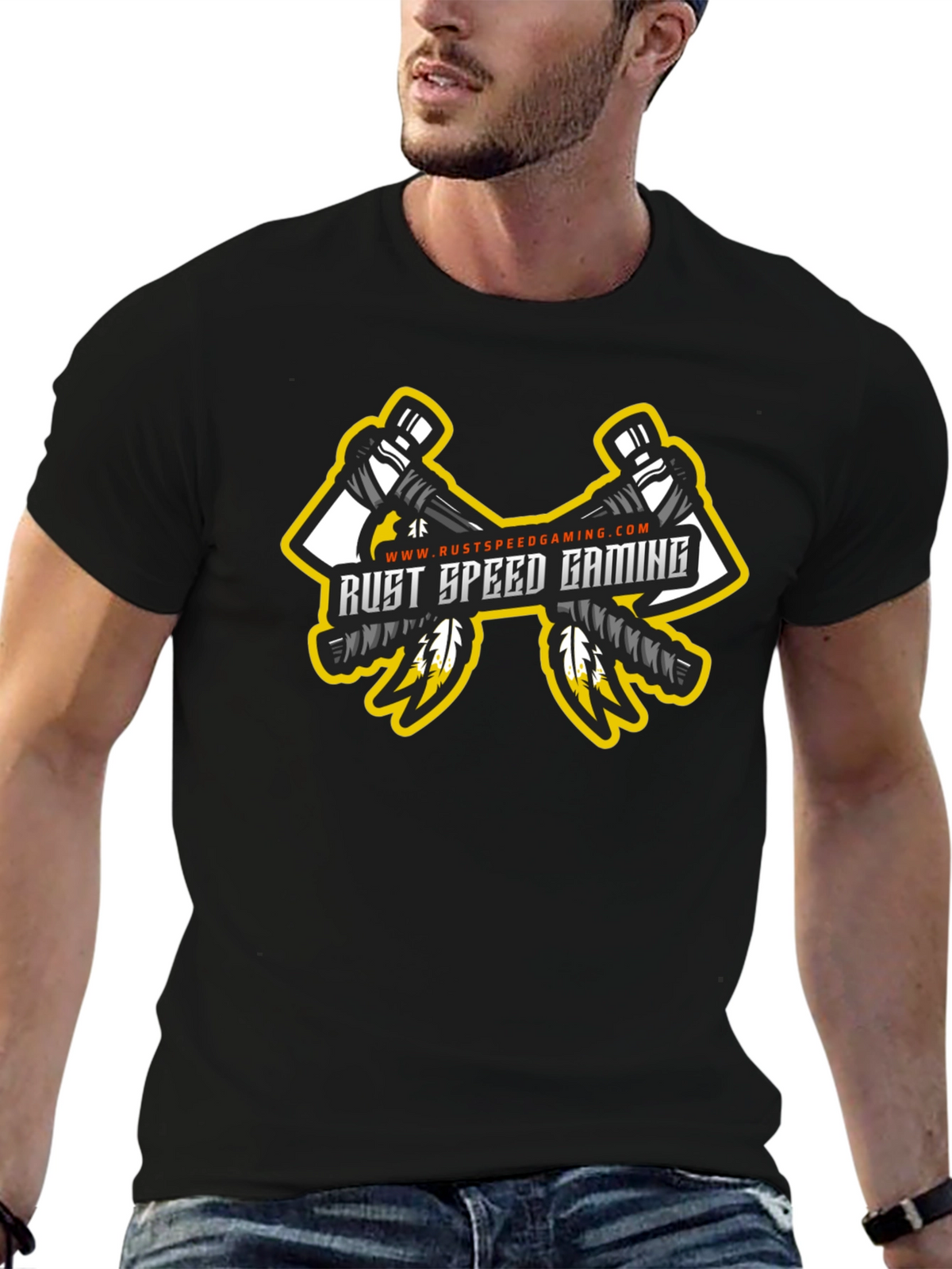 Rust Speed Gaming Black T-Shirt - Gamer Apparel