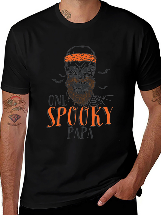 Spooky Papa Halloween Graphic T-Shirt