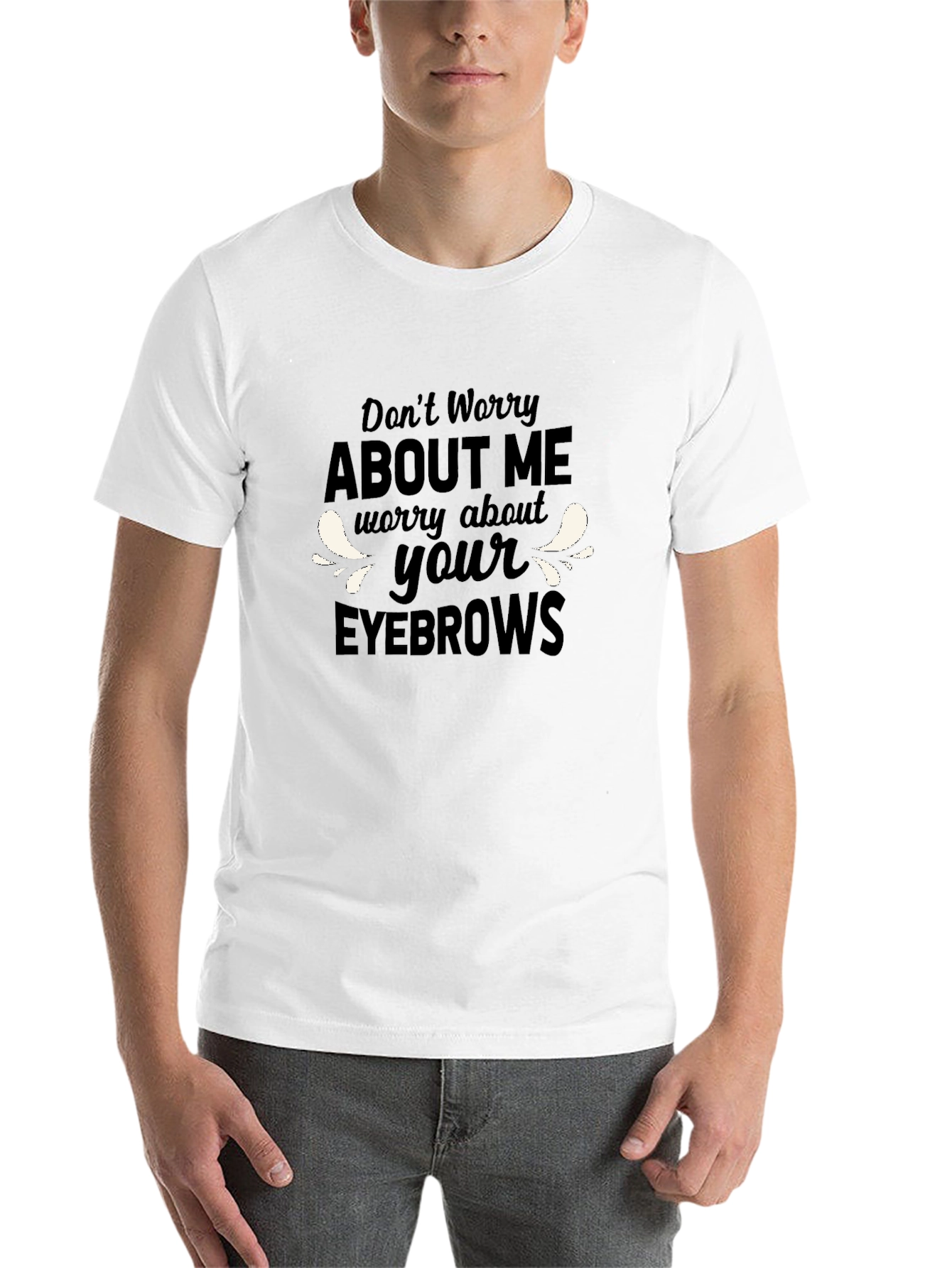 Funny Eyebrows Graphic T-Shirt