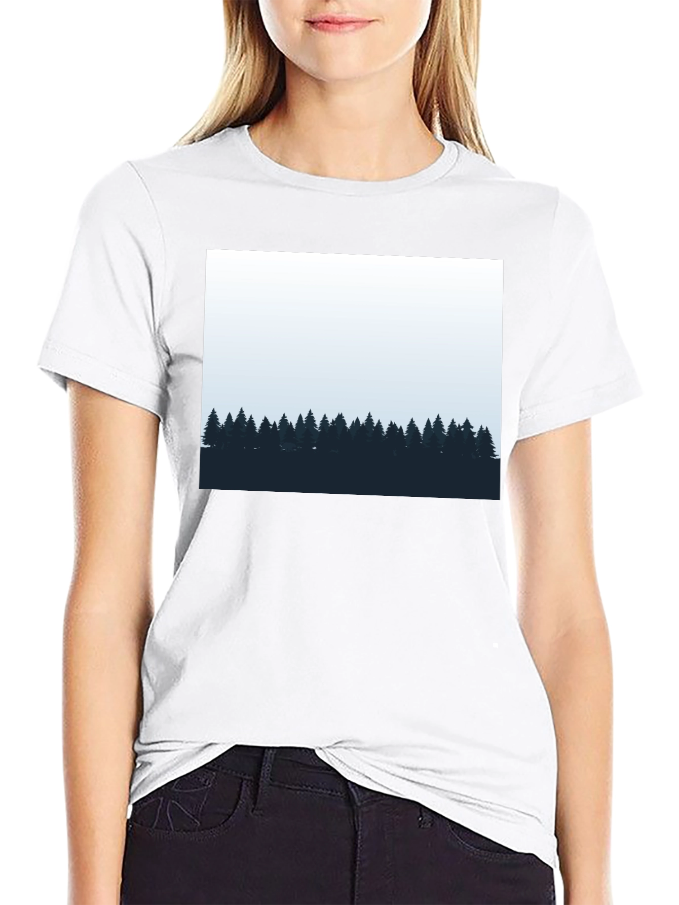 Mens Black Forest Graphic Tee