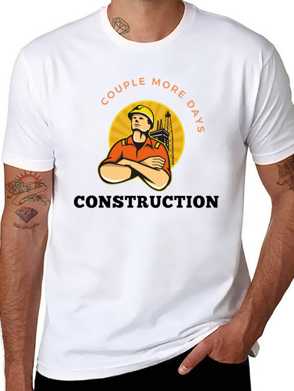 Construction Worker Tee - Couple More Days