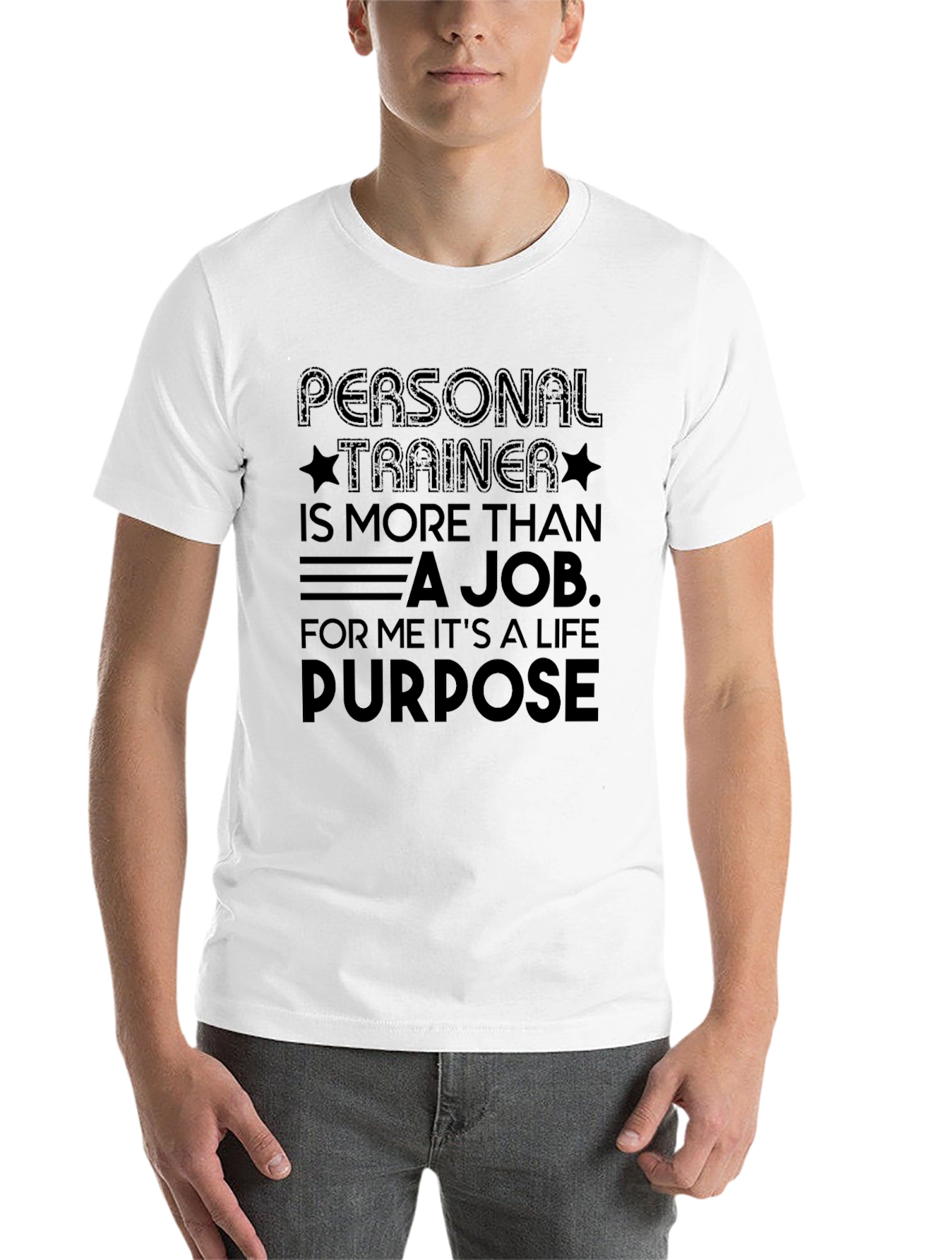Personal Trainer Life Purpose Black T-Shirt