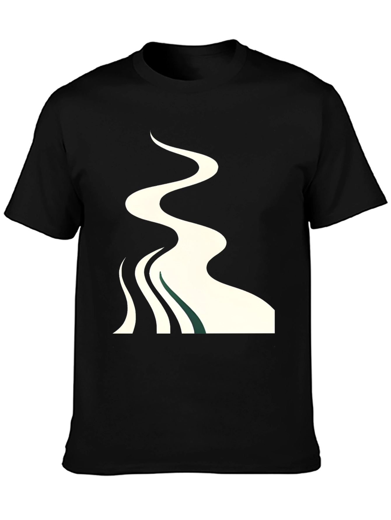 Abstract River Graphic T-Shirt - Stylish Casual Wear