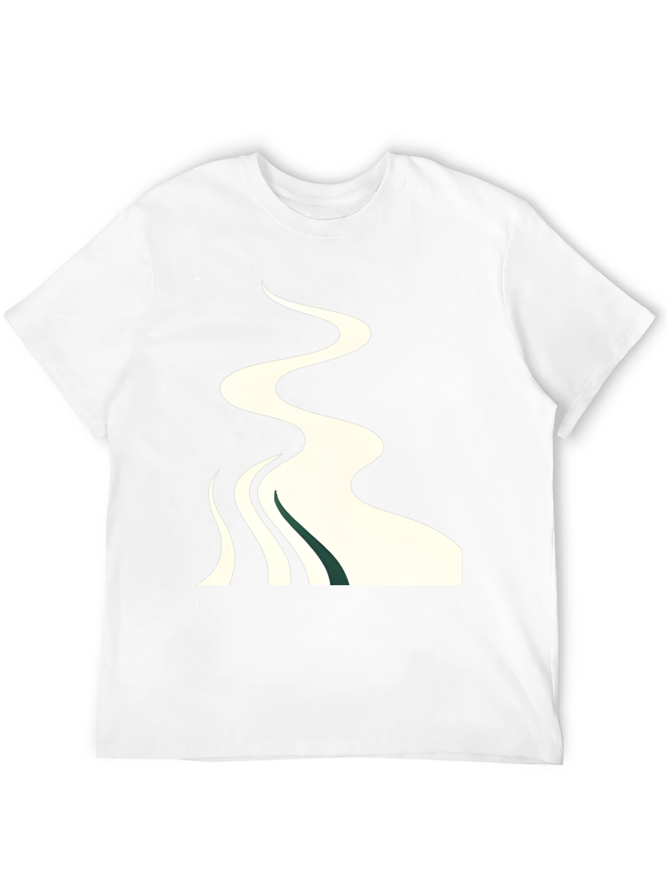 Abstract River Graphic T-Shirt - Stylish Casual Wear