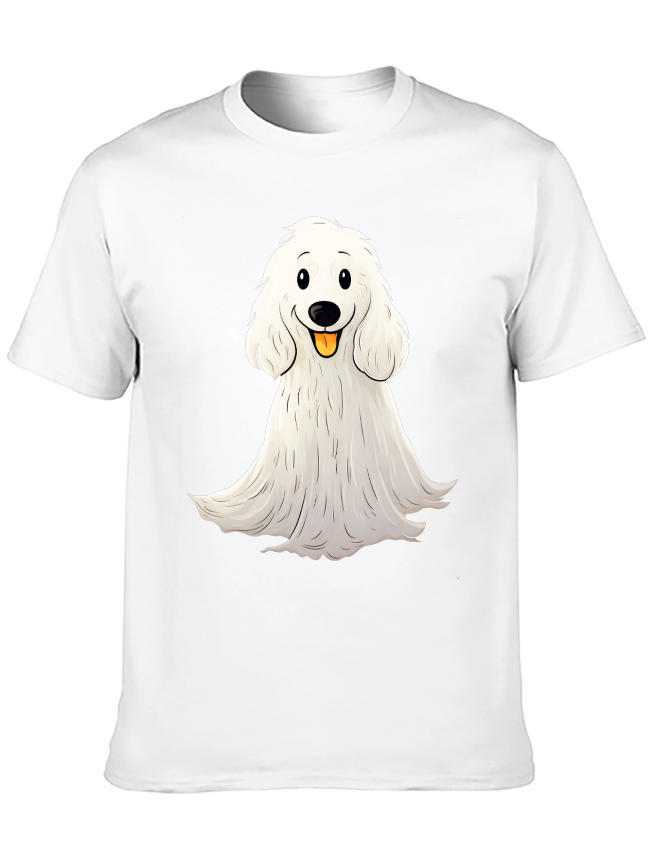 Cute Dog Graphic Black T-Shirt