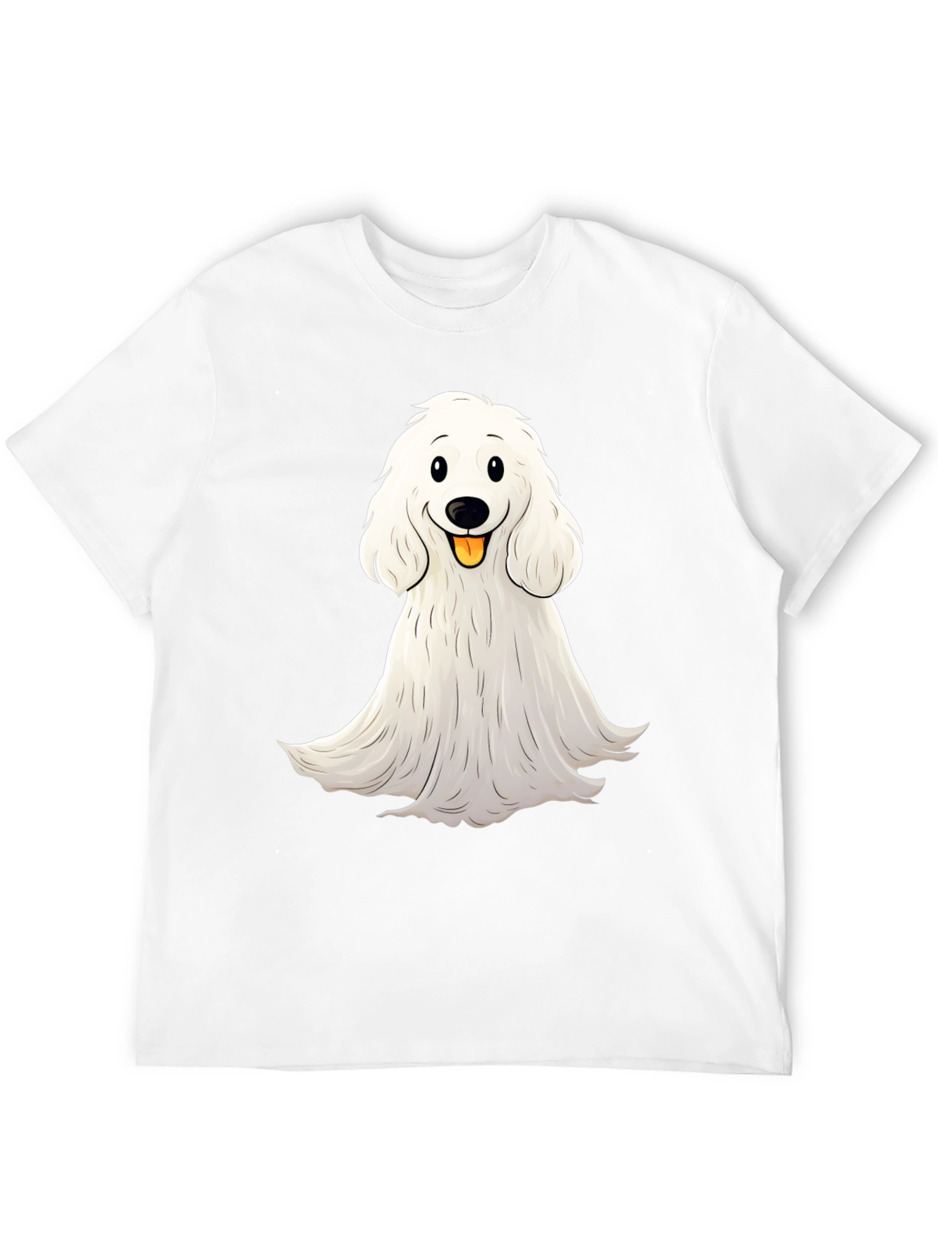 Cute Dog Graphic Black T-Shirt