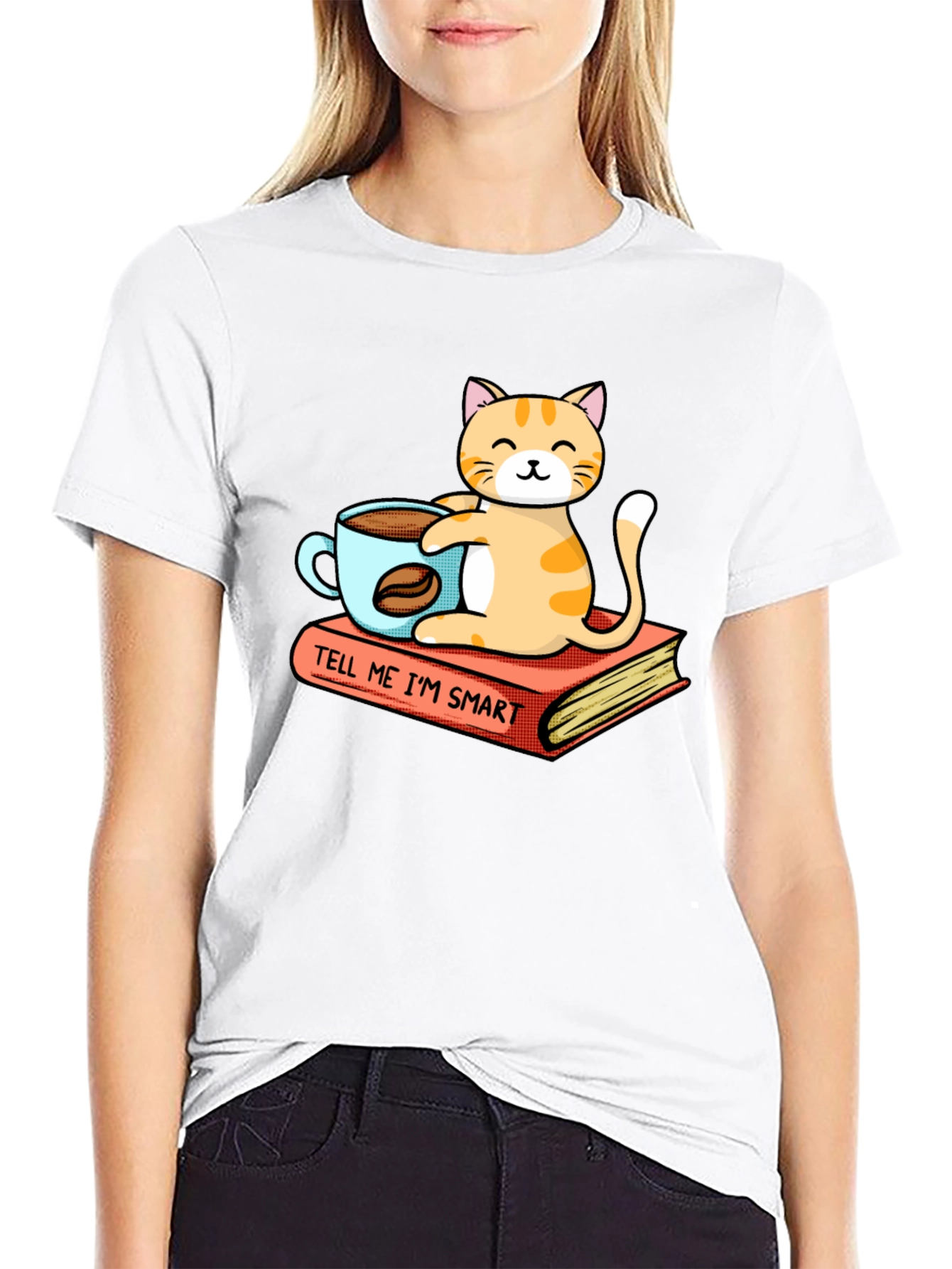 Smart Cat Coffee T-Shirt