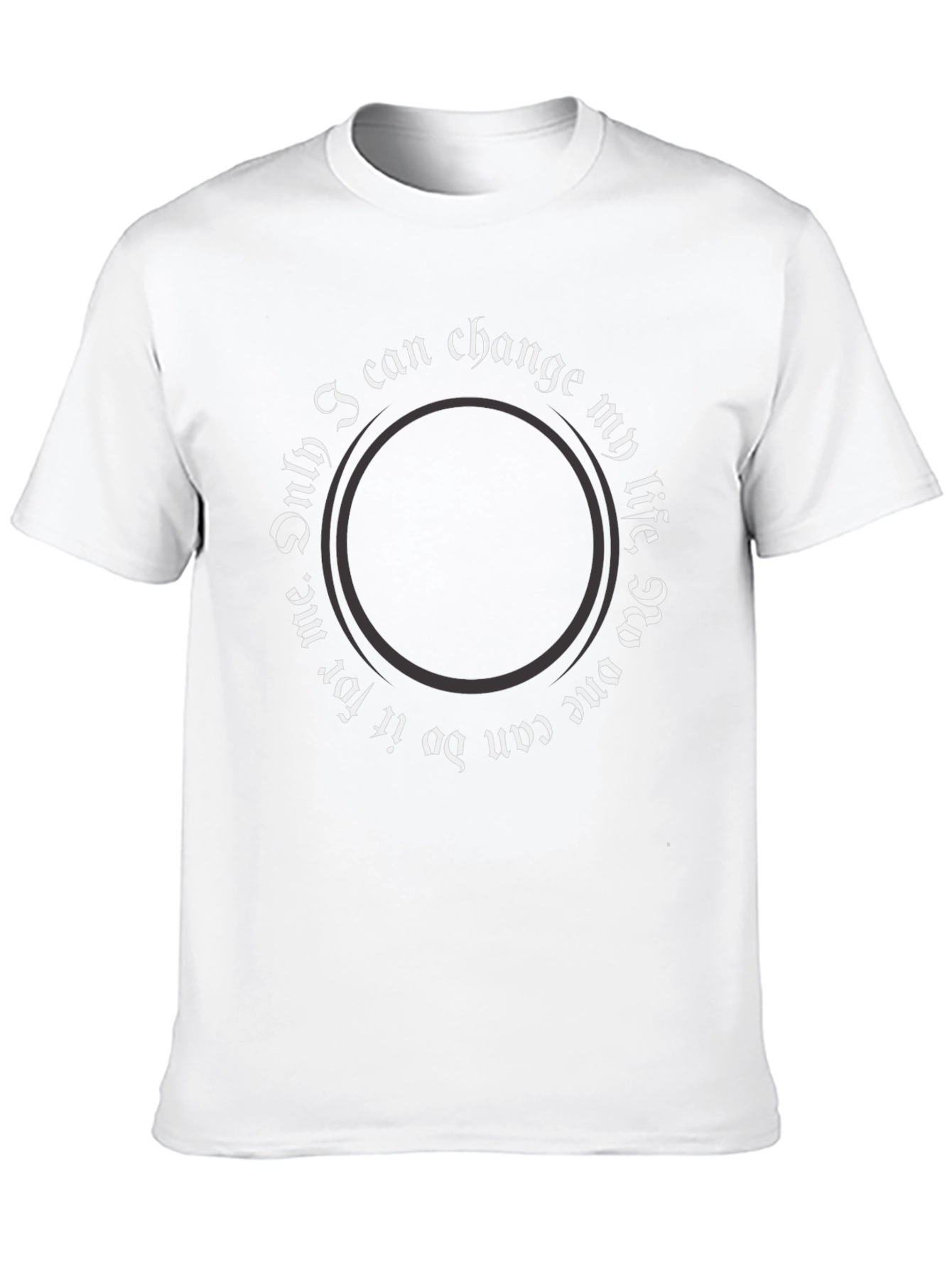 Motivational Circle Print T-Shirt