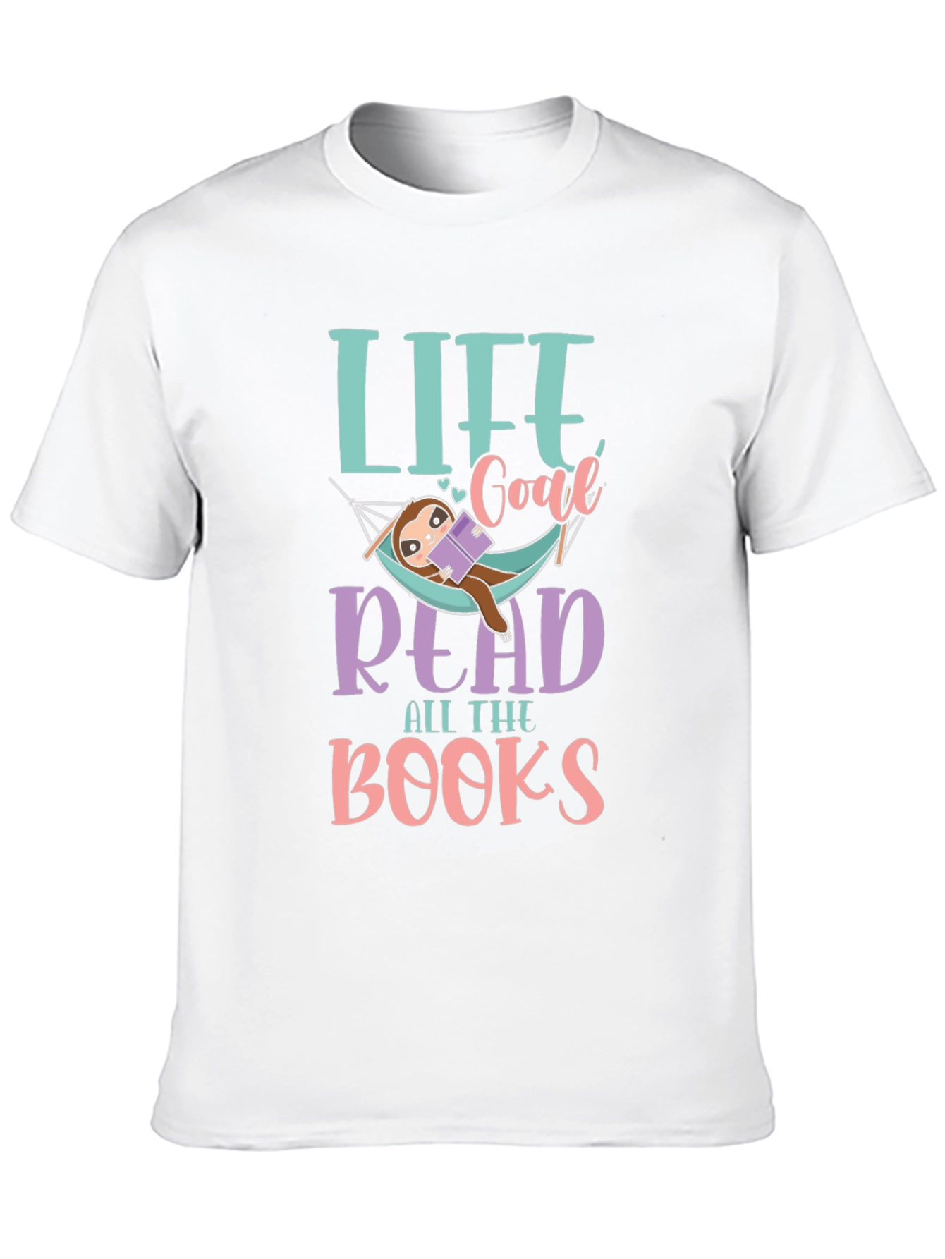 Life Goal Read All The Books Sloth T-Shirt