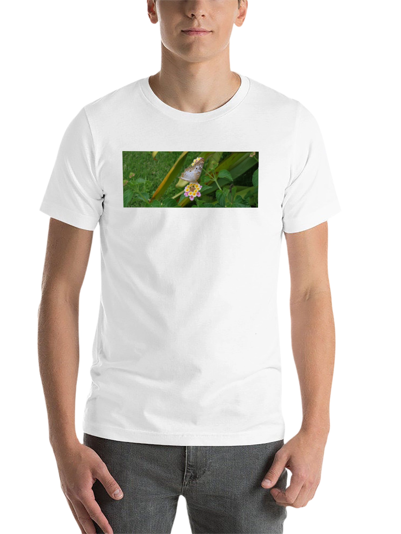 Butterfly on Flower Graphic Tee