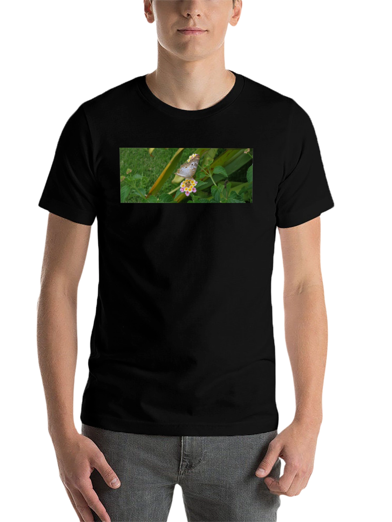Butterfly on Flower Graphic Tee