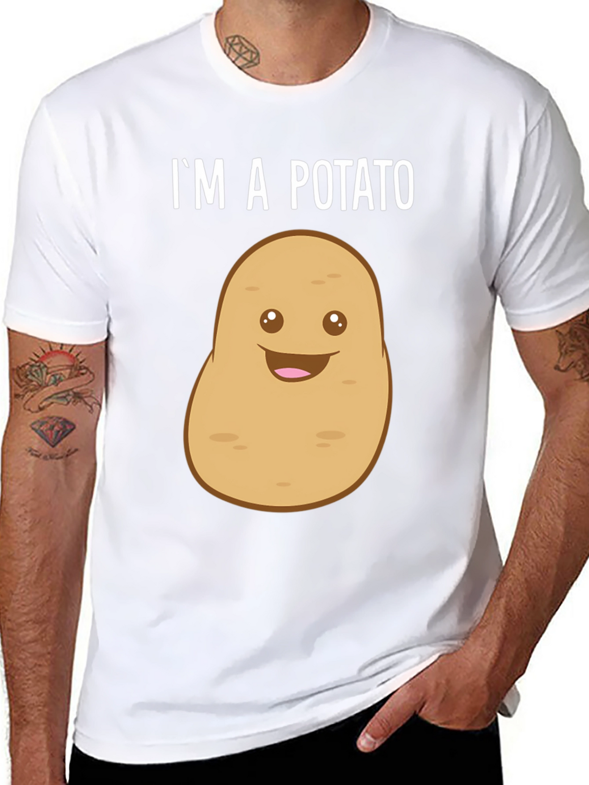 Funny Potato T-Shirt - Im A Potato Graphic Tee