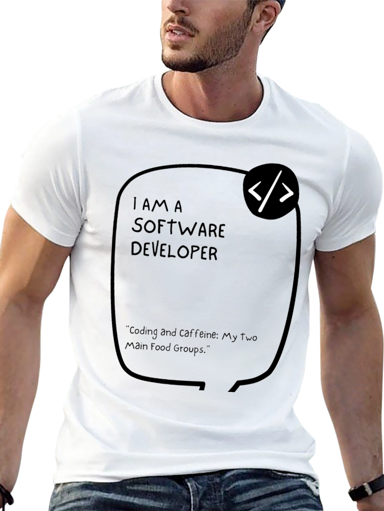 Software Developer Coding and Caffeine T-Shirt