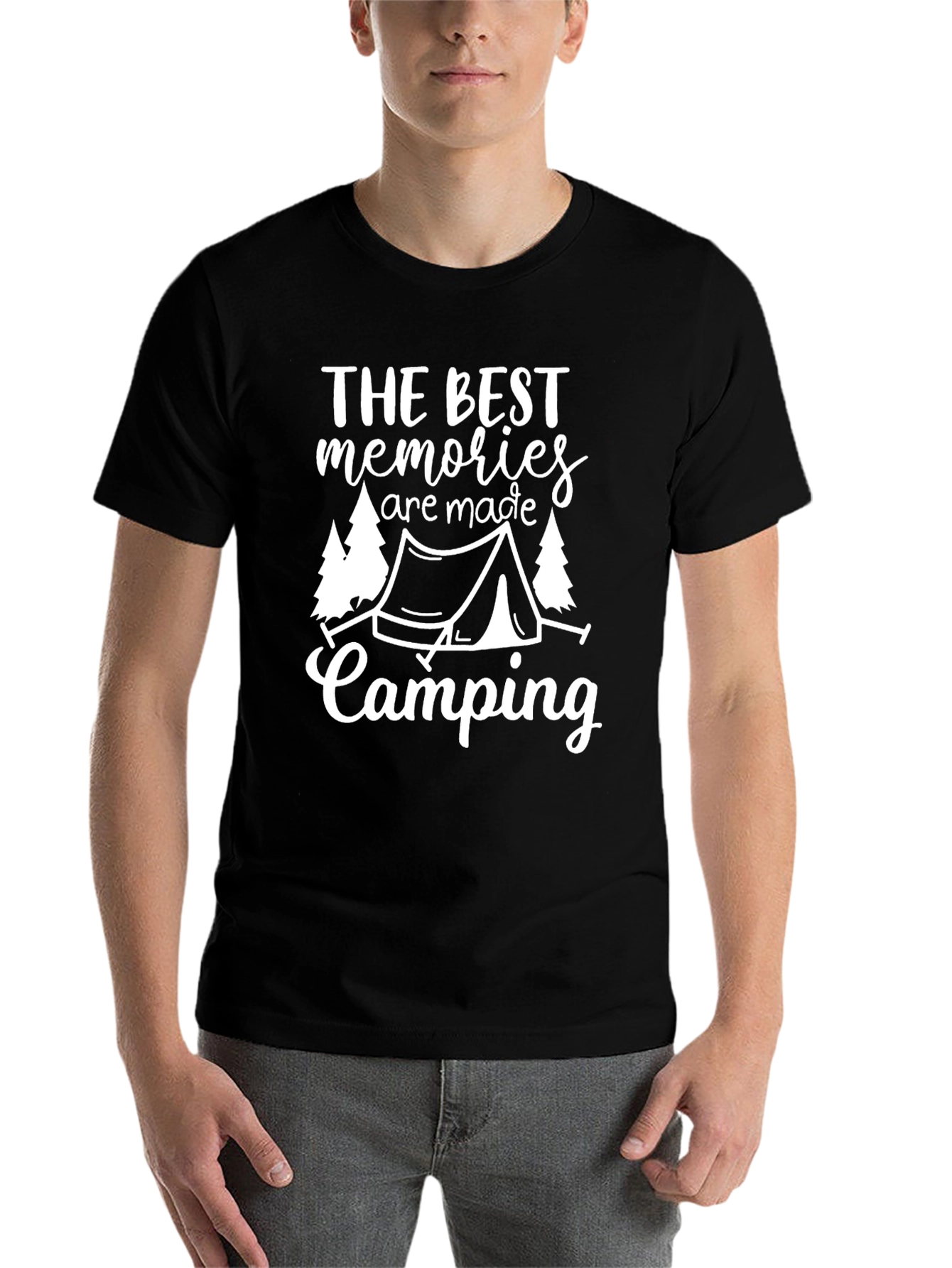 Camping Memories Graphic Tee - Black Unisex T-Shirt