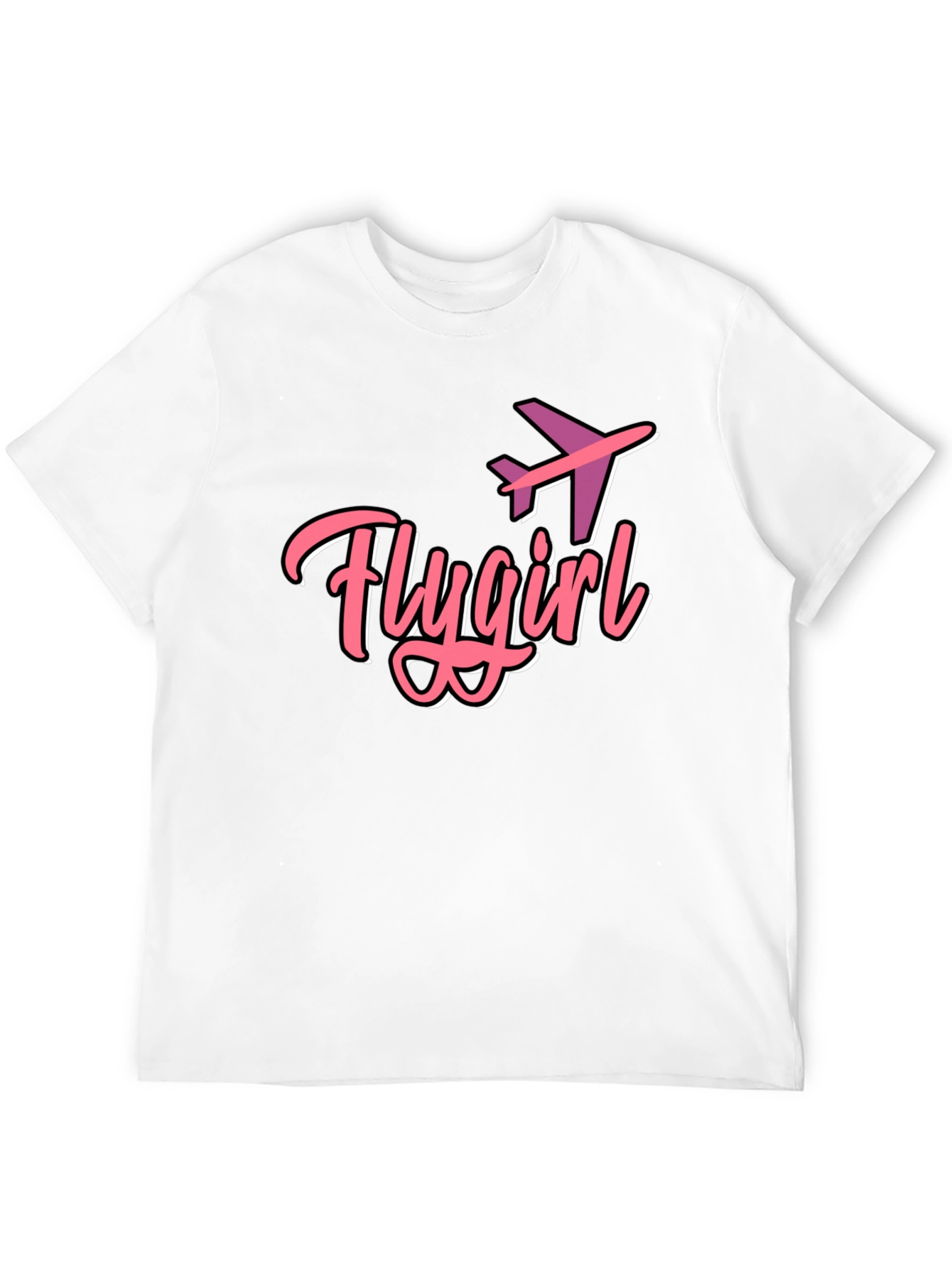 Flygirl Black Graphic Tee