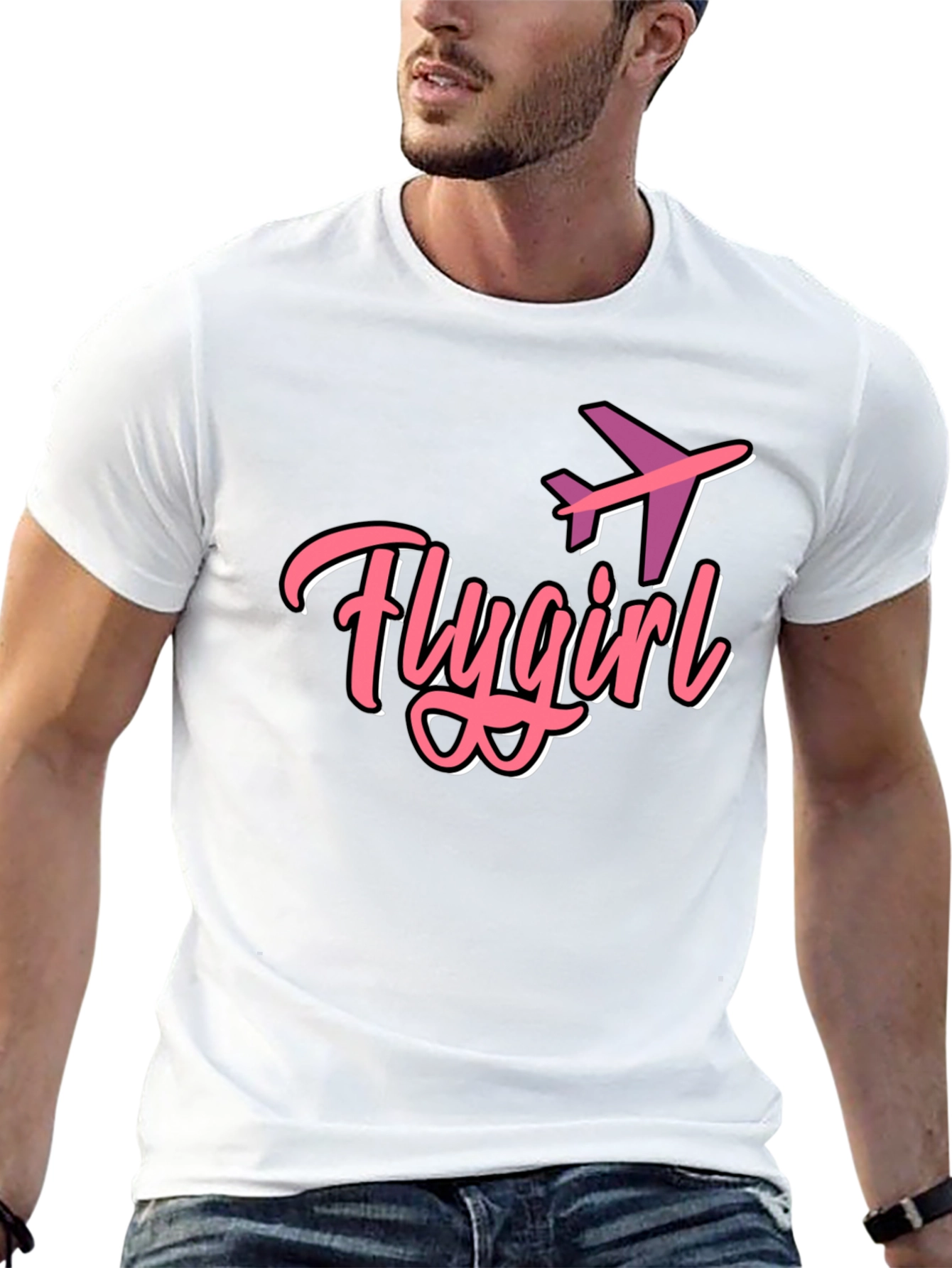 Flygirl Black Graphic Tee