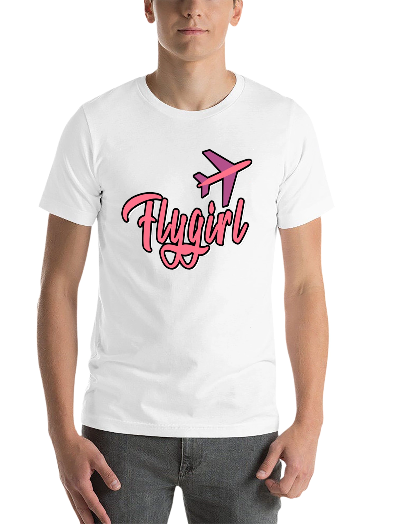 Flygirl Black Graphic Tee