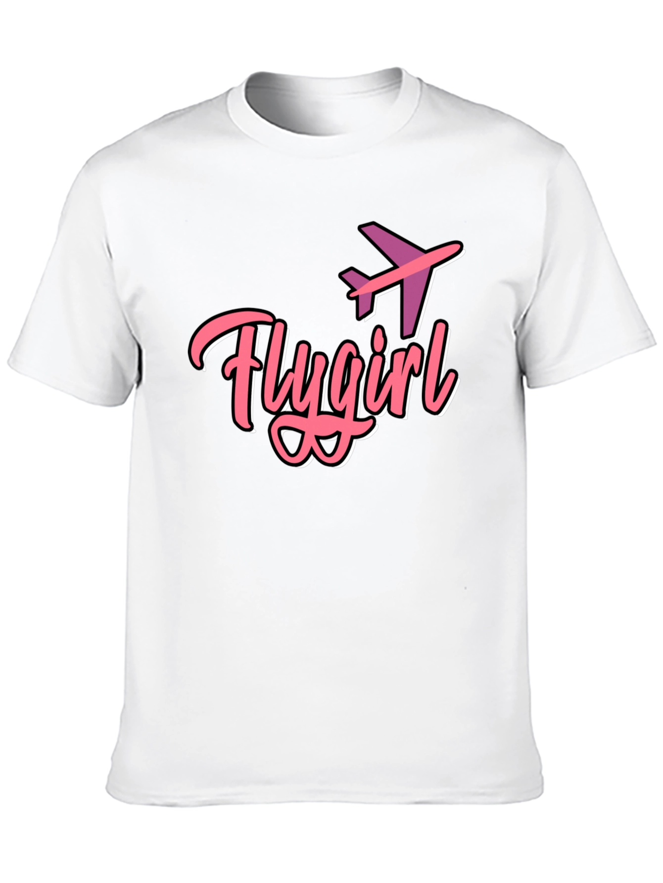 Flygirl Black Graphic Tee