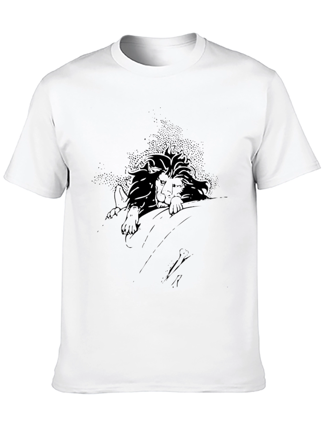 Lion Graphic Black T-Shirt