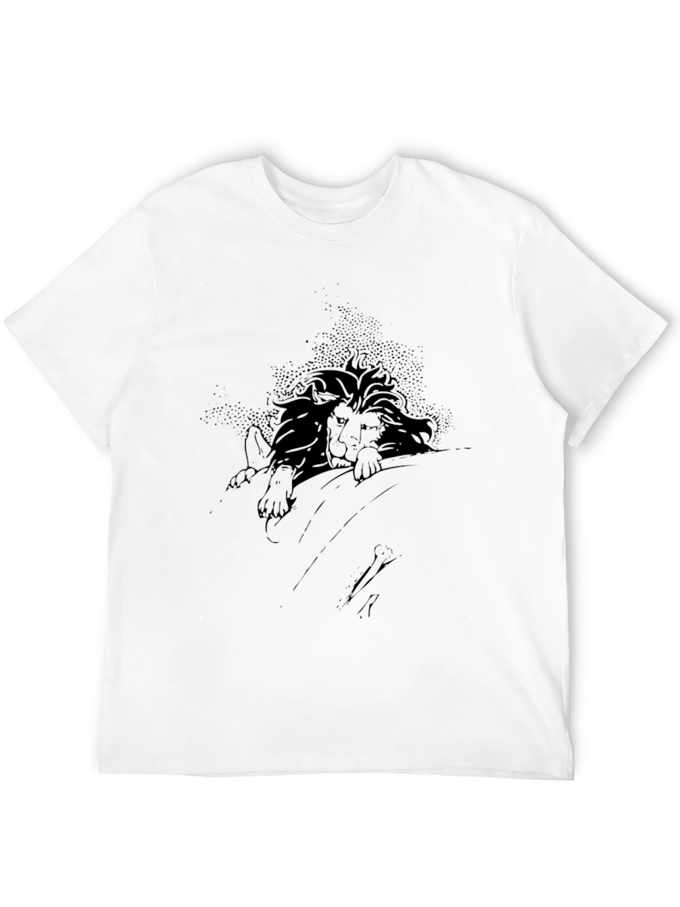 Lion Graphic Black T-Shirt