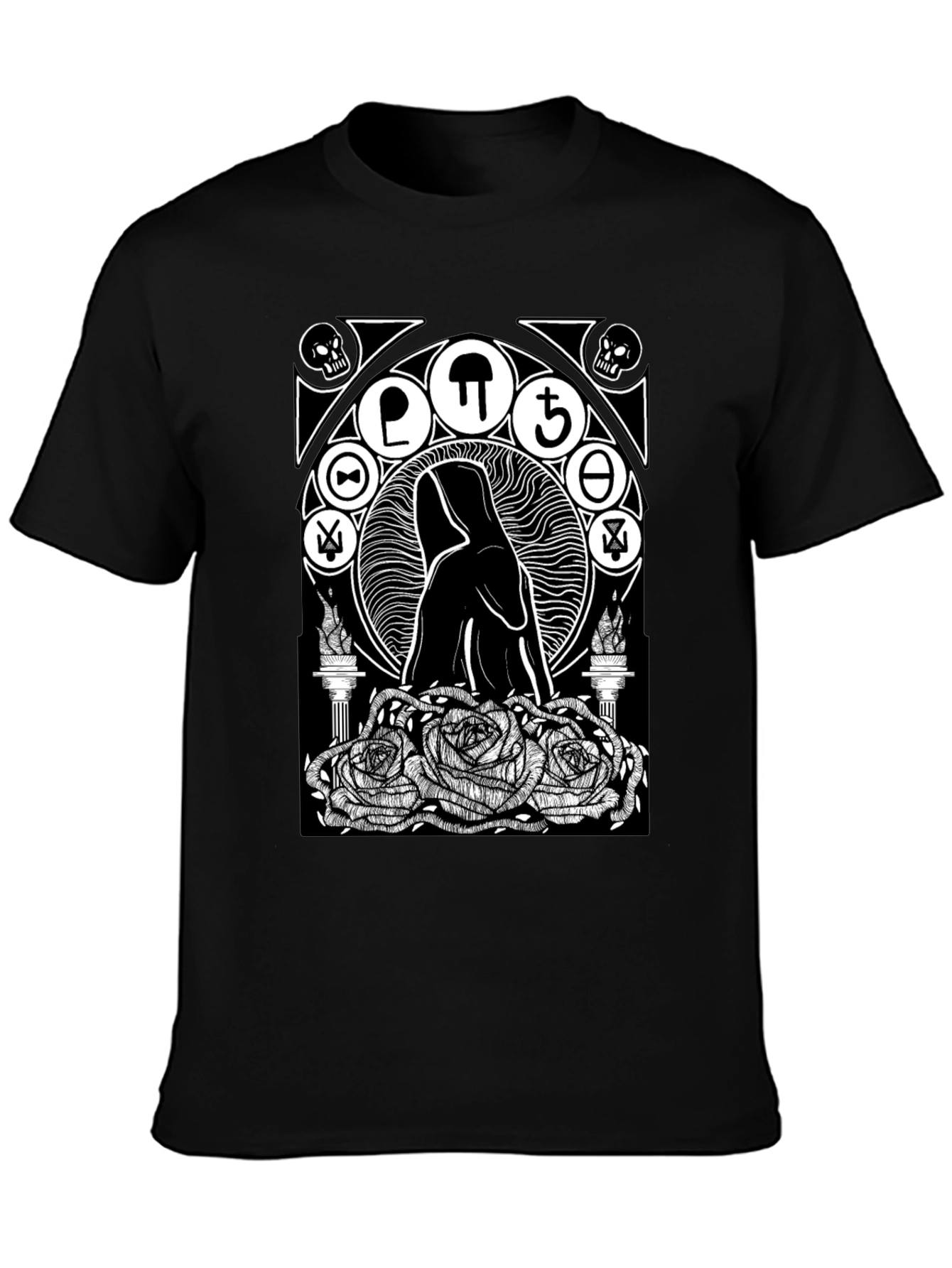 Occult Rose T-Shirt - Gothic Graphic Tee