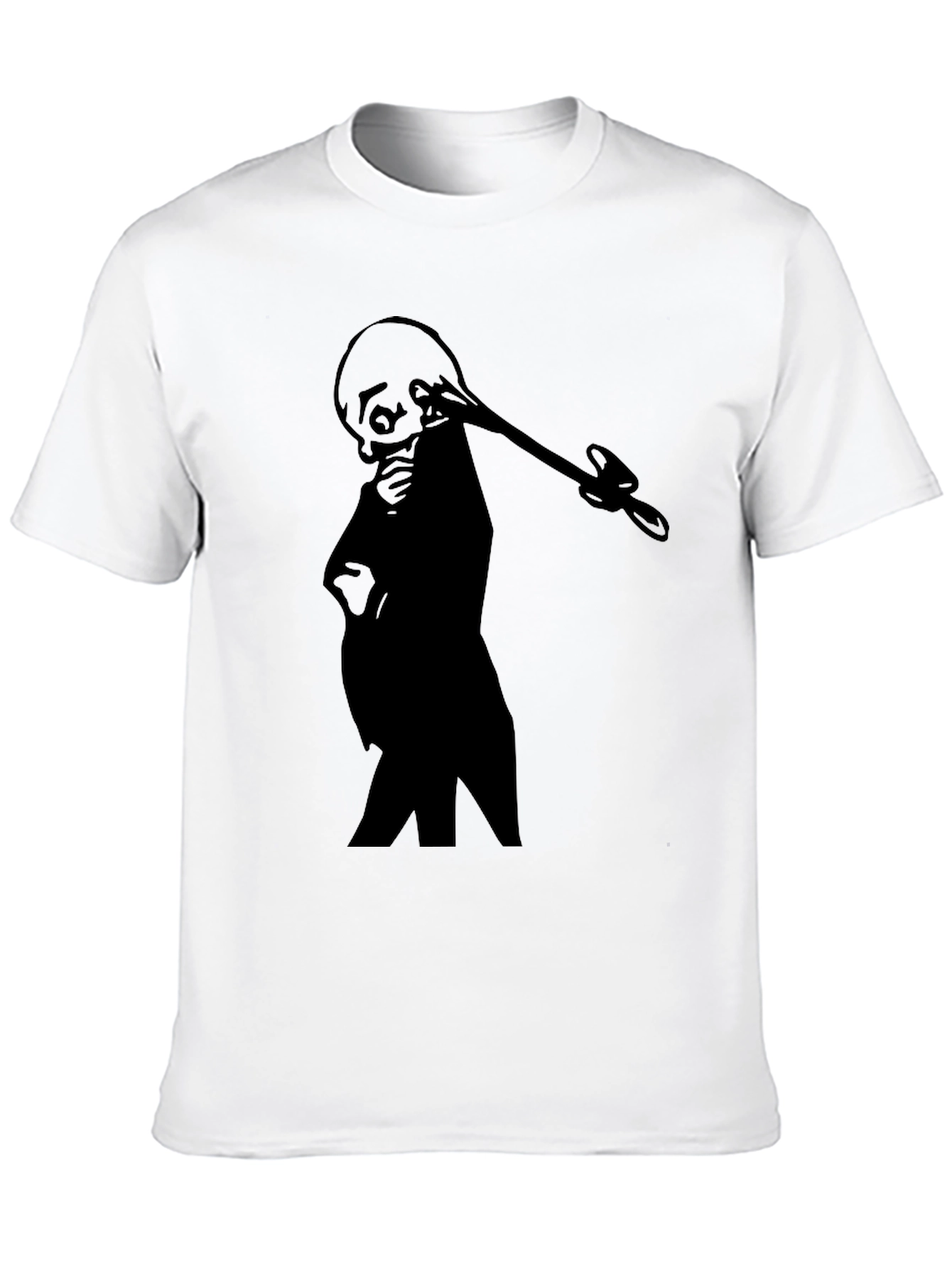 Silhouette Grim Reaper T-Shirt - Black