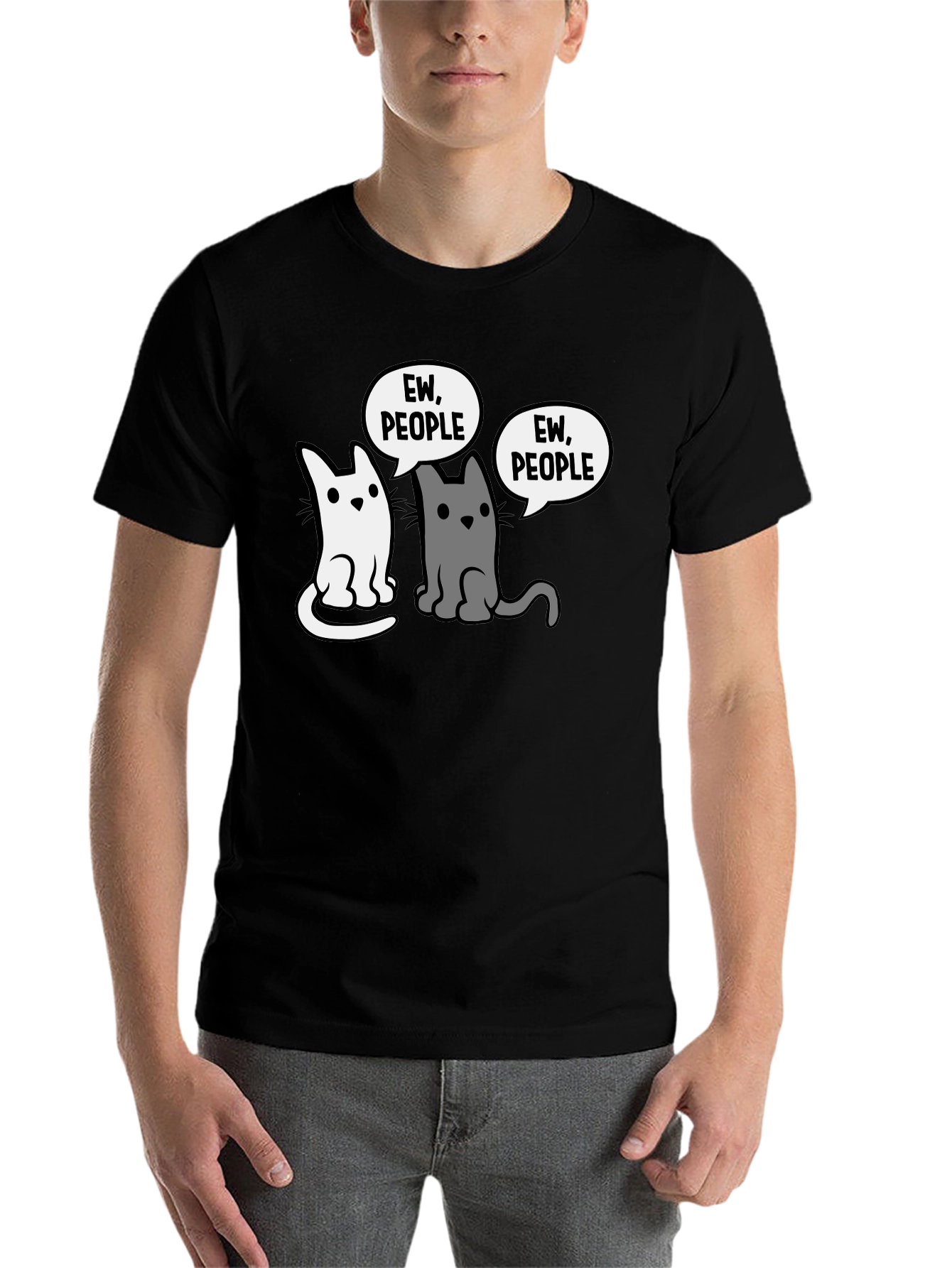 Ew People Funny Cat T-Shirt