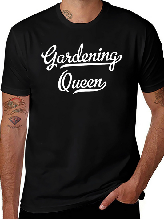 Gardening Queen Black T-Shirt