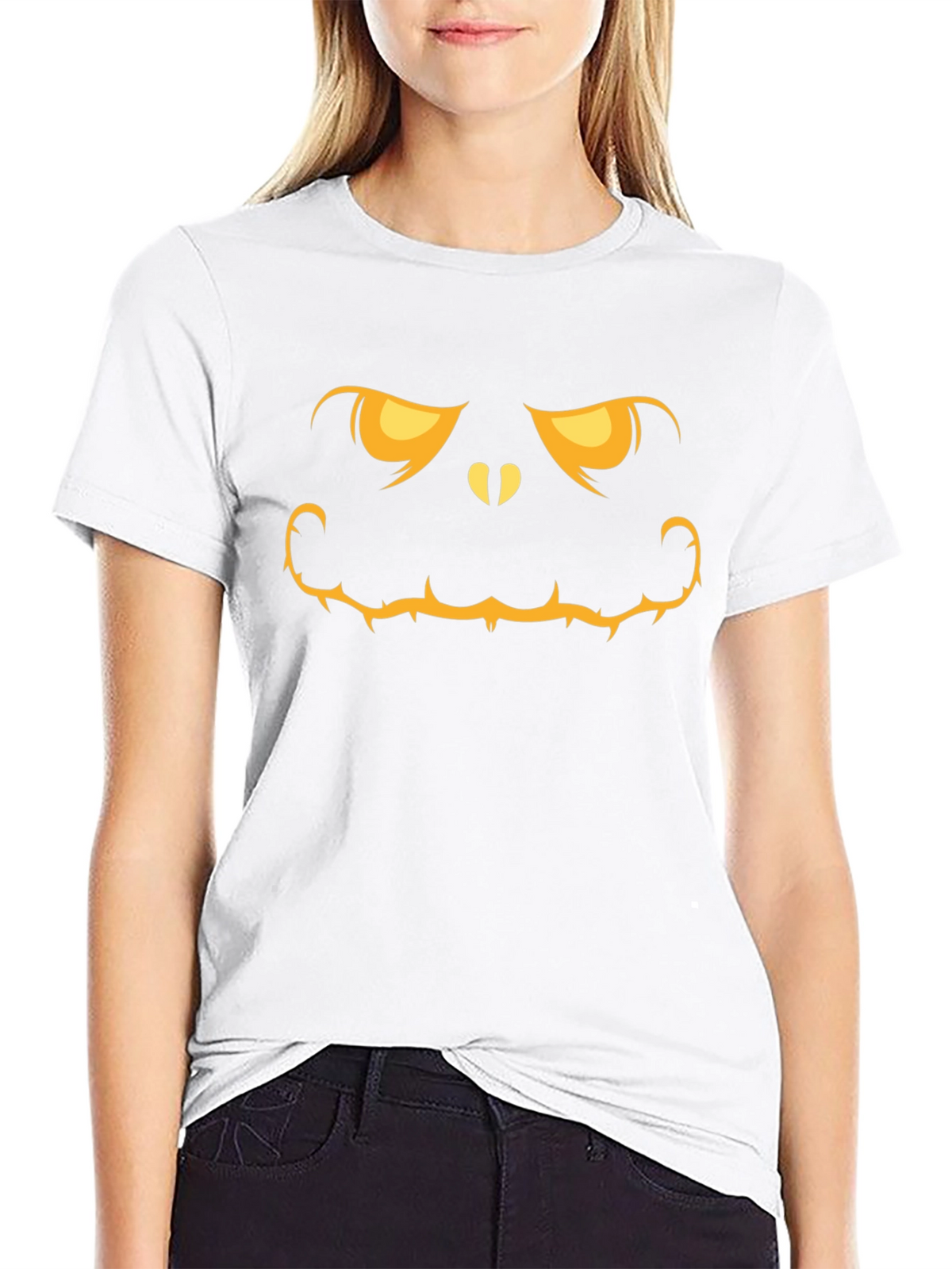 Spooky Pumpkin Face Graphic Tee