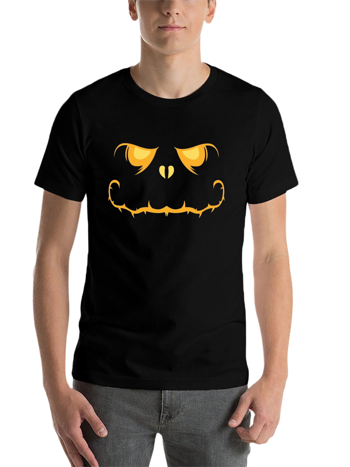 Spooky Pumpkin Face Graphic Tee