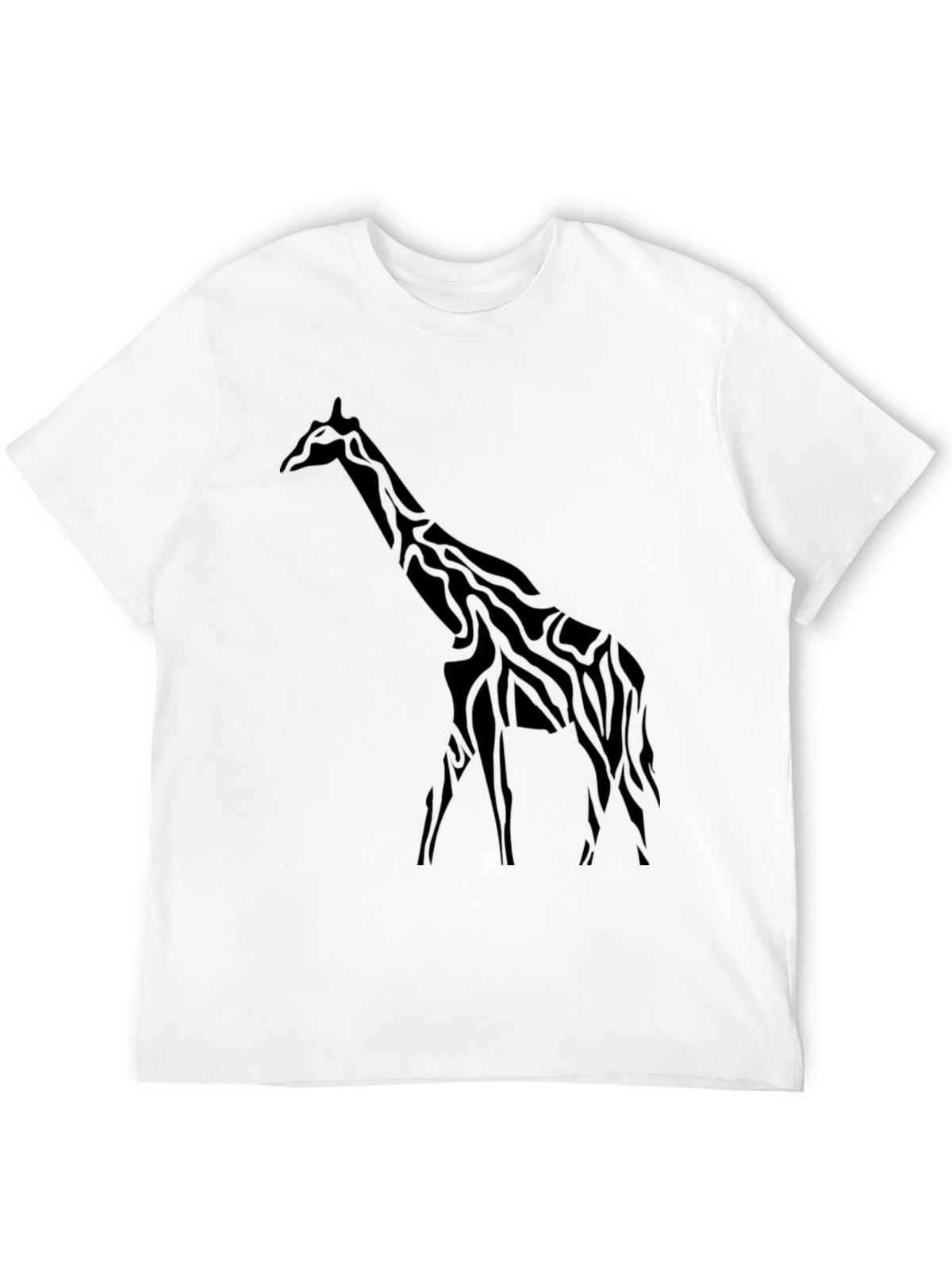 Giraffe Graphic Black T-Shirt - Stylish Mens Tee