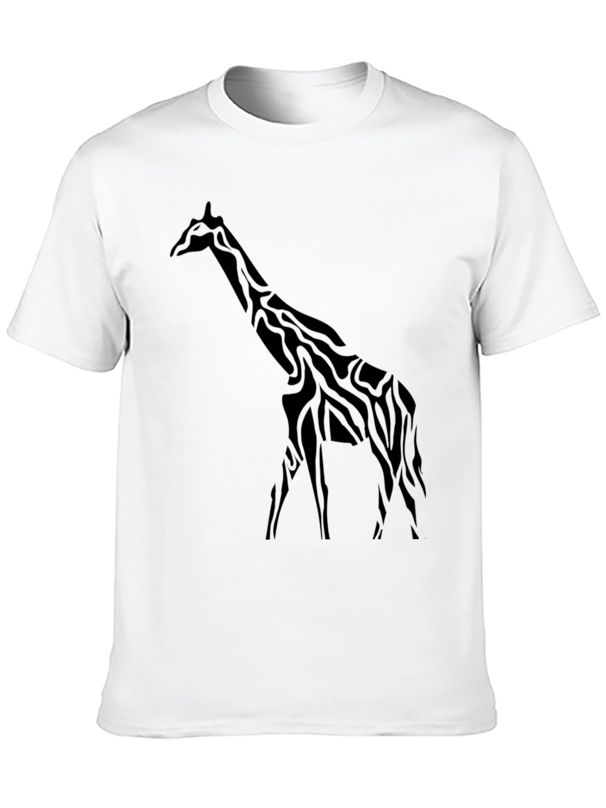 Giraffe Graphic Black T-Shirt - Stylish Mens Tee