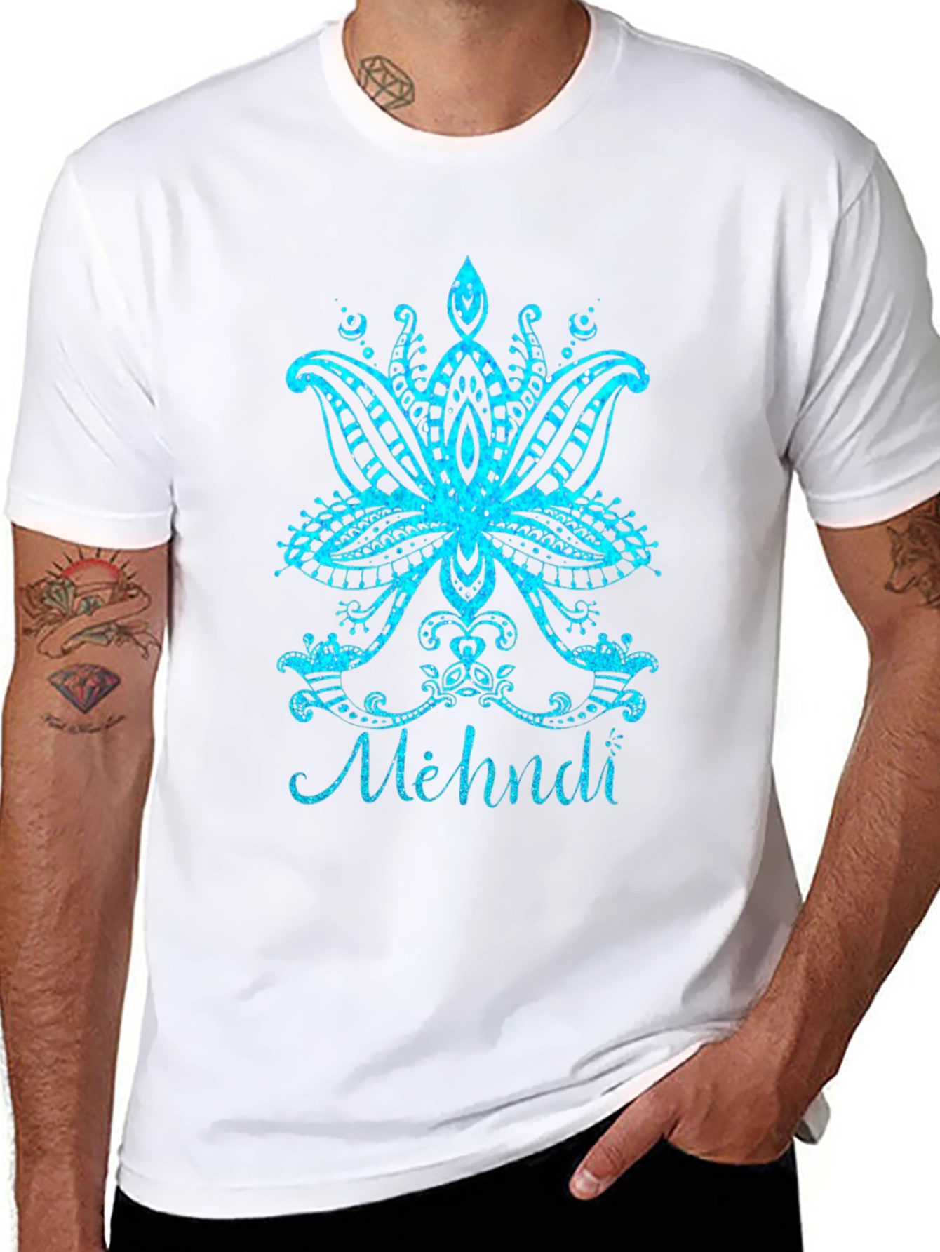 Henna Lotus Flower Graphic Tee