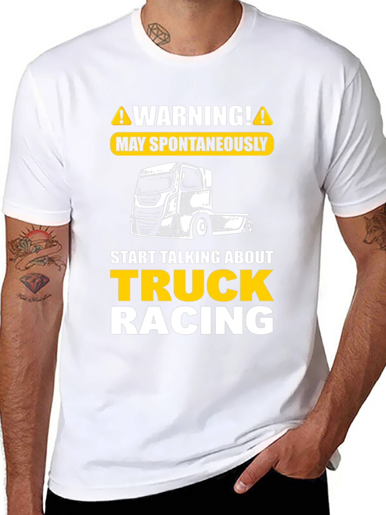 Warning Truck Racing T-Shirt